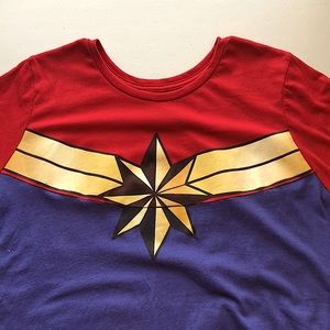 Marvel official licensed Short-sleeve T-shirt 3X Captain Marvel 100% cotton